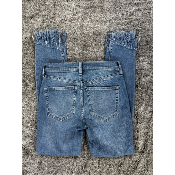 Free People Great Heights Frayed Skinny Jeans Sz 25 - Picture 10 of 10
